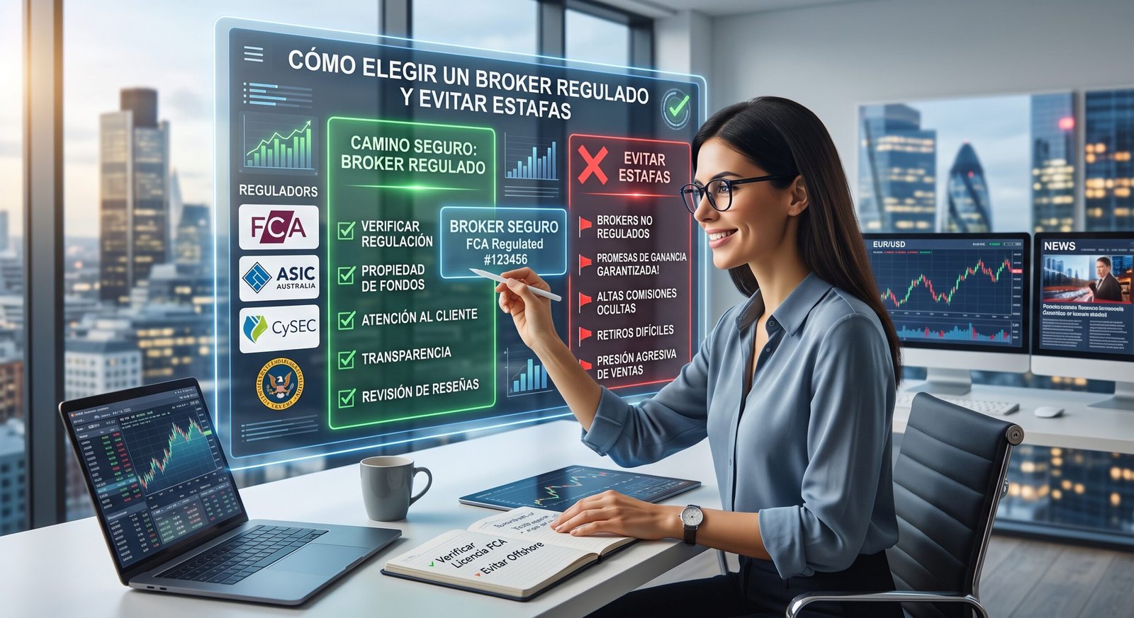 Cómo elegir un broker regulado y evitar estafas