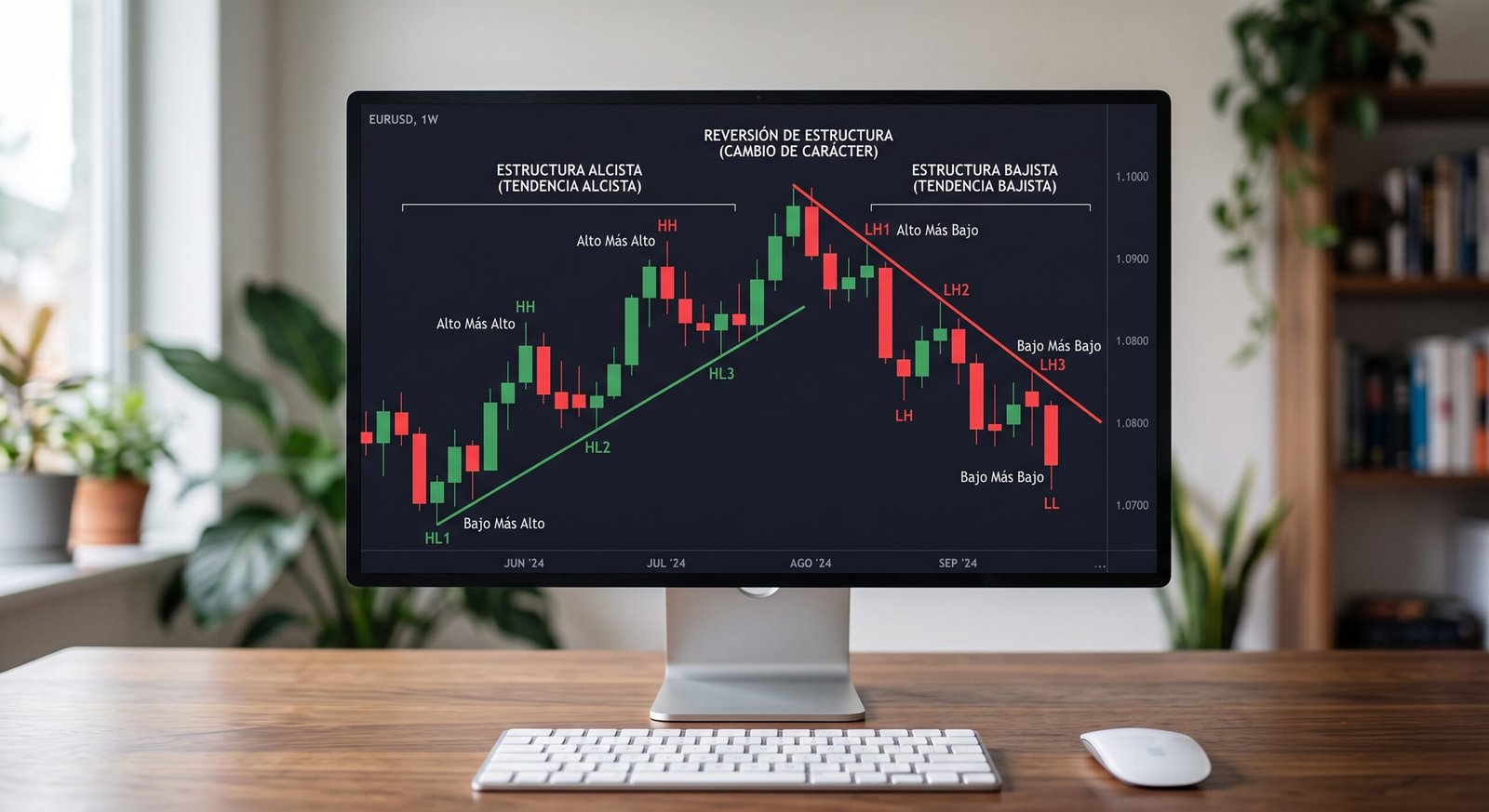 Cómo identificar la estructura del mercado: Tendencias, retrocesos y rangos